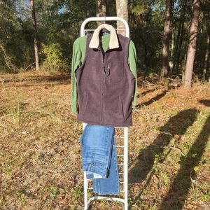 COPY - Bass & Co NWTs Men's Fleece Vest w/ Sherpa Collar Small